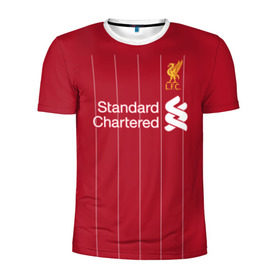 Мужская футболка 3D спортивная с принтом Liverpool home 19-20 в Екатеринбурге, 100% полиэстер с улучшенными характеристиками | приталенный силуэт, круглая горловина, широкие плечи, сужается к линии бедра | champions | england | league | liverpool | premier | англия | ливерпуль | лига | чемпионов