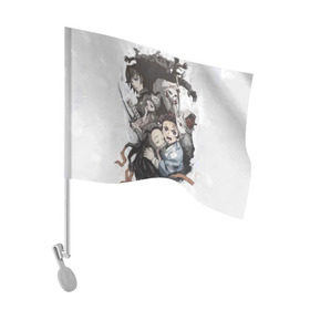 Флаг для автомобиля с принтом Kimetsu no Yaiba в Екатеринбурге, 100% полиэстер | Размер: 30*21 см | blade | blade of demon | demon | demon slayer | kimetsu | kimetsu no yaiba | slayer | yaiba | клинок | клинок рассекающий демонов | рассекающий демонов