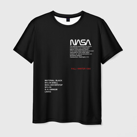 Мужская футболка 3D с принтом NASA | НАСА в Екатеринбурге, 100% полиэфир | прямой крой, круглый вырез горловины, длина до линии бедер | galaxy | nasa | space | space company | star | астрономия | галактика | звезды | космическая компания | космос | наса