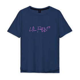 Мужская футболка хлопок Oversize с принтом LIL PEEP (НА СПИНЕ) в Екатеринбурге, 100% хлопок | свободный крой, круглый ворот, “спинка” длиннее передней части | Тематика изображения на принте: lil peep | lil prince | logo | music | rap | зарубежная музыка | зарубежные | лил пип | лого | маленький принц | музыка | реп