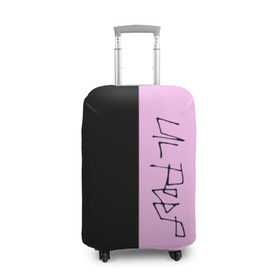 Чехол для чемодана 3D с принтом LIL PEEP в Екатеринбурге, 86% полиэфир, 14% спандекс | двустороннее нанесение принта, прорези для ручек и колес | lil peep | lil prince | logo | music | pink | rap | зарубежная музыка | зарубежные | лил пип | лого | маленький принц | музыка | реп