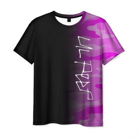 Мужская футболка 3D с принтом LIL PEEP в Екатеринбурге, 100% полиэфир | прямой крой, круглый вырез горловины, длина до линии бедер | camo | lil peep | lil prince | logo | military | music | pink | rap | зарубежная музыка | зарубежные | камуфляж | лил пип | лого | маленький принц | милитари | музыка | реп | розовый