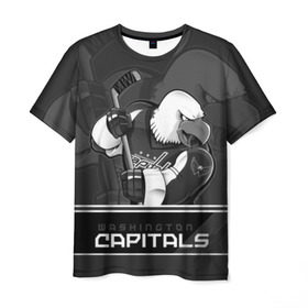 Мужская футболка 3D с принтом Washington Capitals в Екатеринбурге, 100% полиэфир | прямой крой, круглый вырез горловины, длина до линии бедер | capitals | hokkey | nhl | ovechkin | washington | александр | вашингтон | кэпиталз | кэпиталс | овечкин | хоккеист | хоккей