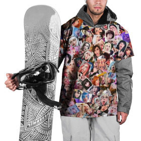 Накидка на куртку 3D с принтом Real 3D Ahegao cosplay в Екатеринбурге, 100% полиэстер |  | Тематика изображения на принте: ahegao | anime | cosplay | ахегао | коллаж | косплей | паттрен | фото