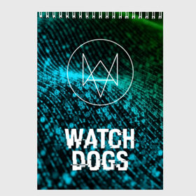 Скетчбук с принтом WATCH DOGS в Екатеринбурге, 100% бумага
 | 48 листов, плотность листов — 100 г/м2, плотность картонной обложки — 250 г/м2. Листы скреплены сверху удобной пружинной спиралью | action | ct os | ded sec | fox | gamer | glitch | hacker | player | watch dogs | watch dogs 2 | глитч | знак лиса | игра | компьютерная игра | хакер