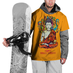 Накидка на куртку 3D с принтом Happy Buddha Purnima в Екатеринбурге, 100% полиэстер |  | Тематика изображения на принте: buddha | golden | happy | indian | kesa | lotus | monk | orange | ornament | pattern | pose | religion | shakyamuni | spiritual | te | будда | буддизм | духовный | золотой | индийский | кашая | кэса | лотос | оранжевый | орнамент | основатель | по