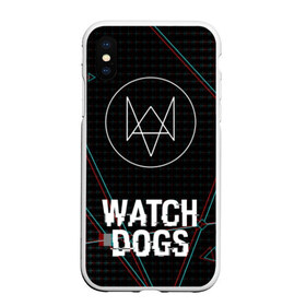 Чехол для iPhone XS Max матовый с принтом WATCH DOGS в Екатеринбурге, Силикон | Область печати: задняя сторона чехла, без боковых панелей | action | ct os | ded sec | fox | gamer | glitch | hacker | player | watch dogs | watch dogs 2 | глитч | знак лиса | игра | компьютерная игра | хакер