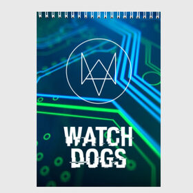 Скетчбук с принтом WATCH DOGS в Екатеринбурге, 100% бумага
 | 48 листов, плотность листов — 100 г/м2, плотность картонной обложки — 250 г/м2. Листы скреплены сверху удобной пружинной спиралью | action | ct os | ded sec | fox | gamer | glitch | hacker | player | watch dogs | watch dogs 2 | глитч | знак лиса | игра | компьютерная игра | хакер