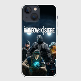 Чехол для iPhone 13 mini с принтом Tom Clancy’s Rainbow Six Siege в Екатеринбурге,  |  | Тематика изображения на принте: 6 | 9 | ash | castle | clancy’s | doc | fbi | gamer | gign | gsg | montagne | rainbow | rook | sas | shooter | siege | six | swat | thermite | tom | twitch | ubisoft | осада | радуга | спецназ | шутер