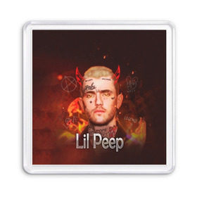 Магнит 55*55 с принтом Lil Peep в Екатеринбурге, Пластик | Размер: 65*65 мм; Размер печати: 55*55 мм | Тематика изображения на принте: awful things | gustav | lil peep | густав ор | клауд | клауд рэп | лил | лили | певец | пееп | пеп | пип | пост эмо | реп | репер | рэп | рэпер | трэп | хип | хип хоп | хоп | эмо трэп