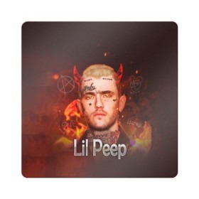 Магнит виниловый Квадрат с принтом Lil Peep в Екатеринбурге, полимерный материал с магнитным слоем | размер 9*9 см, закругленные углы | Тематика изображения на принте: awful things | gustav | lil peep | густав ор | клауд | клауд рэп | лил | лили | певец | пееп | пеп | пип | пост эмо | реп | репер | рэп | рэпер | трэп | хип | хип хоп | хоп | эмо трэп