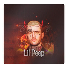 Магнитный плакат 3Х3 с принтом Lil Peep в Екатеринбурге, Полимерный материал с магнитным слоем | 9 деталей размером 9*9 см | Тематика изображения на принте: awful things | gustav | lil peep | густав ор | клауд | клауд рэп | лил | лили | певец | пееп | пеп | пип | пост эмо | реп | репер | рэп | рэпер | трэп | хип | хип хоп | хоп | эмо трэп