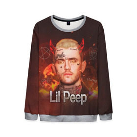 Мужской свитшот 3D с принтом Lil Peep в Екатеринбурге, 100% полиэстер с мягким внутренним слоем | круглый вырез горловины, мягкая резинка на манжетах и поясе, свободная посадка по фигуре | awful things | gustav | lil peep | густав ор | клауд | клауд рэп | лил | лили | певец | пееп | пеп | пип | пост эмо | реп | репер | рэп | рэпер | трэп | хип | хип хоп | хоп | эмо трэп