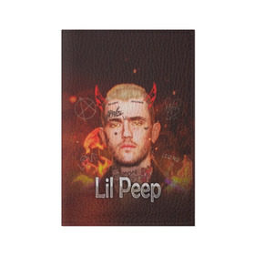 Обложка для паспорта матовая кожа с принтом Lil Peep в Екатеринбурге, натуральная матовая кожа | размер 19,3 х 13,7 см; прозрачные пластиковые крепления | awful things | gustav | lil peep | густав ор | клауд | клауд рэп | лил | лили | певец | пееп | пеп | пип | пост эмо | реп | репер | рэп | рэпер | трэп | хип | хип хоп | хоп | эмо трэп