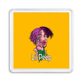 Магнит 55*55 с принтом Lil Peep в Екатеринбурге, Пластик | Размер: 65*65 мм; Размер печати: 55*55 мм | Тематика изображения на принте: awful things | gustav | lil peep | густав ор | клауд | клауд рэп | лил | лили | певец | пееп | пеп | пип | пост эмо | реп | репер | рэп | рэпер | трэп | хип | хип хоп | хоп | эмо трэп