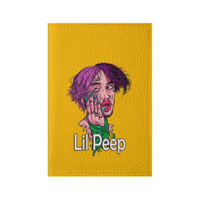 Обложка для паспорта матовая кожа с принтом Lil Peep в Екатеринбурге, натуральная матовая кожа | размер 19,3 х 13,7 см; прозрачные пластиковые крепления | awful things | gustav | lil peep | густав ор | клауд | клауд рэп | лил | лили | певец | пееп | пеп | пип | пост эмо | реп | репер | рэп | рэпер | трэп | хип | хип хоп | хоп | эмо трэп