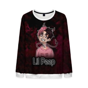 Мужской свитшот 3D с принтом Lil Peep в Екатеринбурге, 100% полиэстер с мягким внутренним слоем | круглый вырез горловины, мягкая резинка на манжетах и поясе, свободная посадка по фигуре | awful things | gustav | lil peep | густав ор | клауд | клауд рэп | лил | лили | певец | пееп | пеп | пип | пост эмо | реп | репер | рэп | рэпер | трэп | хип | хип хоп | хоп | эмо трэп