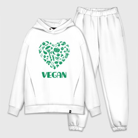 Мужской костюм хлопок OVERSIZE с принтом Vegan в Екатеринбурге,  |  | Тематика изображения на принте: earth | green | greenpaece | nature | sport | vegan | world | yoga | веган | вегетарианец | гринпис | дерево | еда | животные | жизнь | здоровье | зеленый | йога | лес | любовь | мир | овощи | пища | планета | природа | растение
