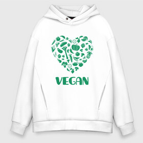 Мужское худи Oversize хлопок с принтом Vegan в Екатеринбурге, френч-терри — 70% хлопок, 30% полиэстер. Мягкий теплый начес внутри —100% хлопок | боковые карманы, эластичные манжеты и нижняя кромка, капюшон на магнитной кнопке | earth | green | greenpaece | nature | sport | vegan | world | yoga | веган | вегетарианец | гринпис | дерево | еда | животные | жизнь | здоровье | зеленый | йога | лес | любовь | мир | овощи | пища | планета | природа | растение