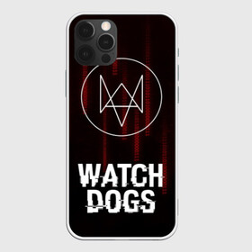 Чехол для iPhone 12 Pro с принтом WATCH DOGS  в Екатеринбурге, силикон | область печати: задняя сторона чехла, без боковых панелей | action | ct os | ded sec | fox | gamer | glitch | hacker | player | watch dogs | watch dogs 2 | глитч | знак лиса | игра | компьютерная игра | хакер