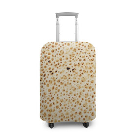 Чехол для чемодана 3D с принтом Блин в Екатеринбурге, 86% полиэфир, 14% спандекс | двустороннее нанесение принта, прорези для ручек и колес | блин | блины | жареный | лаваш | текстура | фон | хлеб