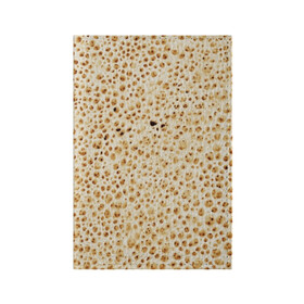 Обложка для паспорта матовая кожа с принтом Блин в Екатеринбурге, натуральная матовая кожа | размер 19,3 х 13,7 см; прозрачные пластиковые крепления | Тематика изображения на принте: блин | блины | жареный | лаваш | текстура | фон | хлеб