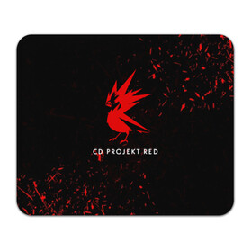 Коврик для мышки прямоугольный с принтом CD RPOJECT RED в Екатеринбурге, натуральный каучук | размер 230 х 185 мм; запечатка лицевой стороны | 2019 | cd project red | cyberpunk 2077 | future | hack | night city | samurai | sci fi | андроиды | безумие | будущее | киберпанк 2077 | логотип | роботы | самураи | фантастика | цифры