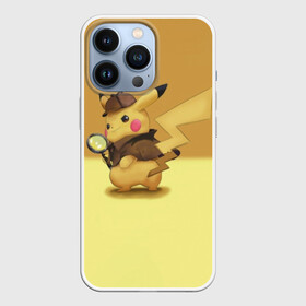 Чехол для iPhone 13 Pro с принтом Пикачу Детектив в Екатеринбурге,  |  | detective pikachu | pikachu | pokemon | детектив пикачу | пика | покемон