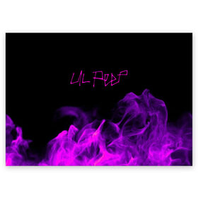 Поздравительная открытка с принтом LIL PEEP в Екатеринбурге, 100% бумага | плотность бумаги 280 г/м2, матовая, на обратной стороне линовка и место для марки
 | Тематика изображения на принте: lil peep | lil prince | logo | music | pink | rap | зарубежная музыка | зарубежные | лил пип | лого | маленький принц | музыка | реп | розовый