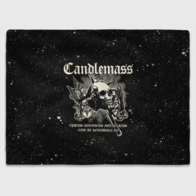Плед 3D с принтом Candlemass в Екатеринбурге, 100% полиэстер | закругленные углы, все края обработаны. Ткань не мнется и не растягивается | Тематика изображения на принте: doom | metal | группы | дум | дум метал | метал | музыка | рок