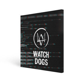 Холст квадратный с принтом WATCH DOGS в Екатеринбурге, 100% ПВХ |  | action | ct os | ded sec | fox | game | gamer | glitch | hacker | player | watch dogs | watch dogs 2 | глитч | знак лиса | игра | компьютерная игра | маркус | хакер