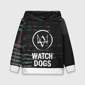Детская толстовка 3D с принтом WATCH DOGS в Екатеринбурге, 100% полиэстер | двухслойный капюшон со шнурком для регулировки, мягкие манжеты на рукавах и по низу толстовки, спереди карман-кенгуру с мягким внутренним слоем | action | ct os | ded sec | fox | game | gamer | glitch | hacker | player | watch dogs | watch dogs 2 | глитч | знак лиса | игра | компьютерная игра | маркус | хакер
