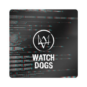 Магнит виниловый Квадрат с принтом WATCH DOGS в Екатеринбурге, полимерный материал с магнитным слоем | размер 9*9 см, закругленные углы | Тематика изображения на принте: action | ct os | ded sec | fox | game | gamer | glitch | hacker | player | watch dogs | watch dogs 2 | глитч | знак лиса | игра | компьютерная игра | маркус | хакер