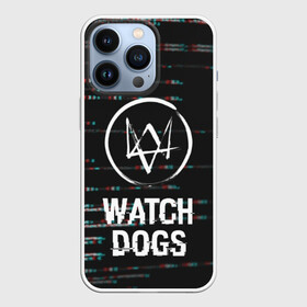 Чехол для iPhone 13 Pro с принтом WATCH DOGS в Екатеринбурге,  |  | action | ct os | ded sec | fox | game | gamer | glitch | hacker | player | watch dogs | watch dogs 2 | глитч | знак лиса | игра | компьютерная игра | маркус | хакер