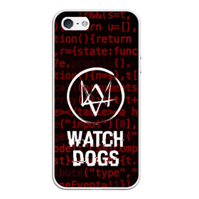 Чехол для iPhone 5/5S матовый с принтом WATCH DOGS в Екатеринбурге, Силикон | Область печати: задняя сторона чехла, без боковых панелей | action | ct os | ded sec | fox | game | gamer | glitch | hacker | player | watch dogs | watch dogs 2 | глитч | знак лиса | игра | компьютерная игра | маркус | хакер