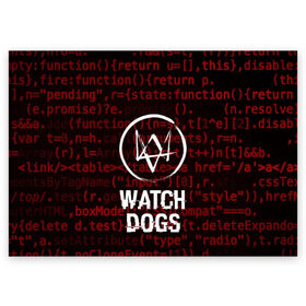 Поздравительная открытка с принтом WATCH DOGS в Екатеринбурге, 100% бумага | плотность бумаги 280 г/м2, матовая, на обратной стороне линовка и место для марки
 | action | ct os | ded sec | fox | game | gamer | glitch | hacker | player | watch dogs | watch dogs 2 | глитч | знак лиса | игра | компьютерная игра | маркус | хакер