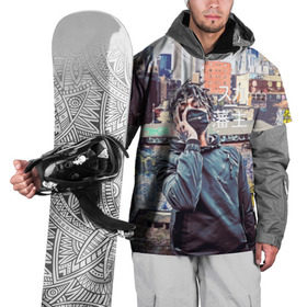 Накидка на куртку 3D с принтом SCARLXRD (RAP) в Екатеринбурге, 100% полиэстер |  | музыка | реп | скарлорд