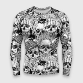 Мужской рашгард 3D с принтом Human skulls в Екатеринбурге,  |  | beard | death | fashionable | hairstyle | hat | hipster | human | knitted | men | mustache | skull | street | style | symbol | борода | вязаная | модная | мужчины | прическа | символ | стиль | уличный | усы | хипстер | человеческие | черепа | шап