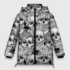 Женская зимняя куртка 3D с принтом Human skulls в Екатеринбурге, верх — 100% полиэстер; подкладка — 100% полиэстер; утеплитель — 100% полиэстер | длина ниже бедра, силуэт Оверсайз. Есть воротник-стойка, отстегивающийся капюшон и ветрозащитная планка. 

Боковые карманы с листочкой на кнопках и внутренний карман на молнии | beard | death | fashionable | hairstyle | hat | hipster | human | knitted | men | mustache | skull | street | style | symbol | борода | вязаная | модная | мужчины | прическа | символ | стиль | уличный | усы | хипстер | человеческие | черепа | шап