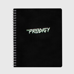 Тетрадь с принтом The Prodigy в Екатеринбурге, 100% бумага | 48 листов, плотность листов — 60 г/м2, плотность картонной обложки — 250 г/м2. Листы скреплены сбоку удобной пружинной спиралью. Уголки страниц и обложки скругленные. Цвет линий — светло-серый
 | album | art | break | dance | logo | music | prodigy | брейк | граффити | группа | заставка | лого | логотип | музыка | муравей | продиджи