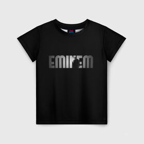 Детская футболка 3D с принтом EMINEM в Екатеринбурге, 100% гипоаллергенный полиэфир | прямой крой, круглый вырез горловины, длина до линии бедер, чуть спущенное плечо, ткань немного тянется | eminem | rap | актёр | американский рэпер | композитор | маршалл | продюсер | рэп | рэпер | эминем