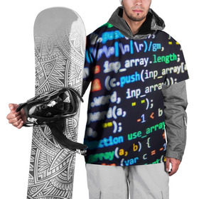 Накидка на куртку 3D с принтом ТЫЖ ПРОГРАММИСТ! в Екатеринбурге, 100% полиэстер |  | буквы | код | кодер | коды | переменные | программирование | программист | си плас плас | строки кода | цифры