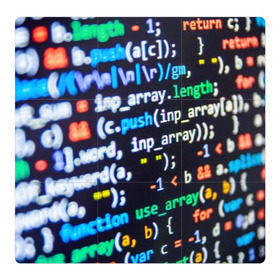 Магнитный плакат 3Х3 с принтом ТЫЖ ПРОГРАММИСТ! в Екатеринбурге, Полимерный материал с магнитным слоем | 9 деталей размером 9*9 см | буквы | код | кодер | коды | переменные | программирование | программист | си плас плас | строки кода | цифры