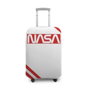 Чехол для чемодана 3D с принтом NASA в Екатеринбурге, 86% полиэфир, 14% спандекс | двустороннее нанесение принта, прорези для ручек и колес | alien | earth | iss | live | mars | nasa live | shuttle | space | ufo | ufobirne | usa | аполлон | космос | наса | сша | шаттл