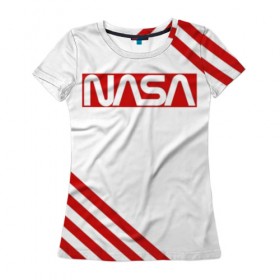 Женская футболка 3D с принтом NASA в Екатеринбурге, 100% полиэфир ( синтетическое хлопкоподобное полотно) | прямой крой, круглый вырез горловины, длина до линии бедер | alien | earth | iss | live | mars | nasa live | shuttle | space | ufo | ufobirne | usa | аполлон | космос | наса | сша | шаттл