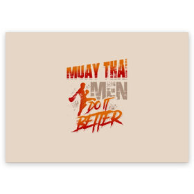 Поздравительная открытка с принтом Muay Thai в Екатеринбурге, 100% бумага | плотность бумаги 280 г/м2, матовая, на обратной стороне линовка и место для марки
 | Тематика изображения на принте: fight | muay thai | thai boxing | ufc | бокс | ката | кикбоксин | лаос | лоу кик | муай | мьянма | поединок | таиланд | тай | тайский | таолу