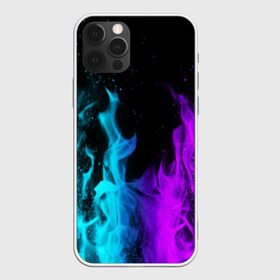 Чехол для iPhone 12 Pro Max с принтом ПЛАМЯ в Екатеринбурге, Силикон |  | Тематика изображения на принте: blue | bright | fire | heat | light | neon | purple | red | wildfire | искры | неон | огненный | огонь | пламя | пожар