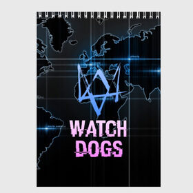 Скетчбук с принтом WATCH DOGS в Екатеринбурге, 100% бумага
 | 48 листов, плотность листов — 100 г/м2, плотность картонной обложки — 250 г/м2. Листы скреплены сверху удобной пружинной спиралью | action | ct os | ded sec | fox | game | gamer | glitch | hacker | player | watch dogs | watch dogs 2 | глитч | знак лиса | игра | компьютерная игра | маркус | хакер