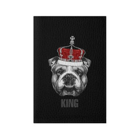Обложка для паспорта матовая кожа с принтом Английский бульдог с короной в Екатеринбурге, натуральная матовая кожа | размер 19,3 х 13,7 см; прозрачные пластиковые крепления | animals | authority | breed | bulldog | cool | crown | dog | english | fighting | head | illustration | inscription | king | muzzle | supreme | swag | авторитет | английский | бойцовый | бульдог | верховный | голова | животные | иллюстрация | король | кор