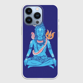 Чехол для iPhone 13 Pro с принтом Шива в Екатеринбурге,  |  | blue | cobra | destroyer | destruction | gods | great | hinduism | india | meditation | om | peace | power | religion | shiva | trident | yoga | боги | великий | власть | знание | индия | индуизм | йога | кайлас | кобра | медитация | ом | разрушение | раз